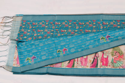 Authentic Kovai Tussar silk saree crafted in Coimbatore weaving clusters