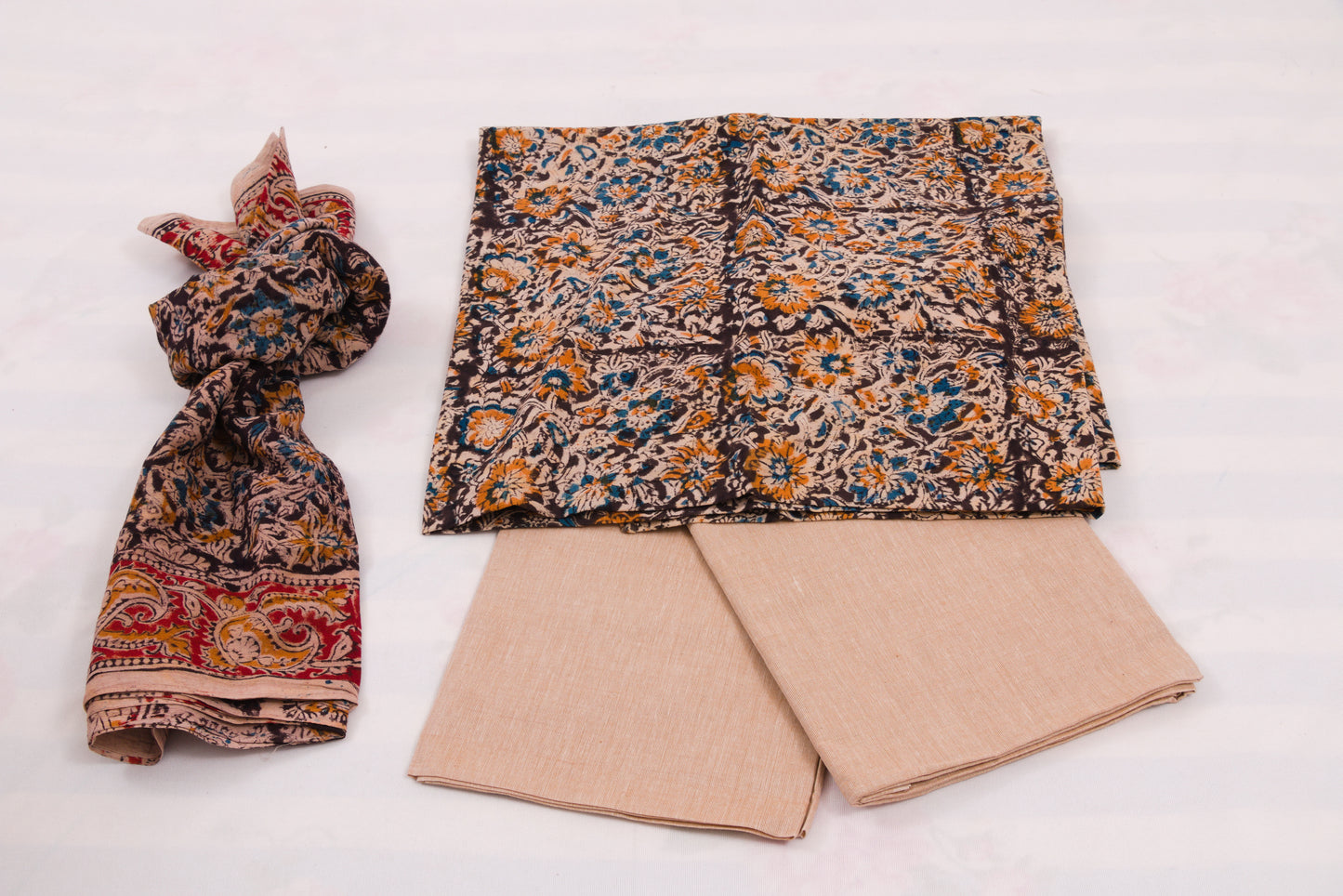Jaipur Kalamkari salwar suit with traditional motifs