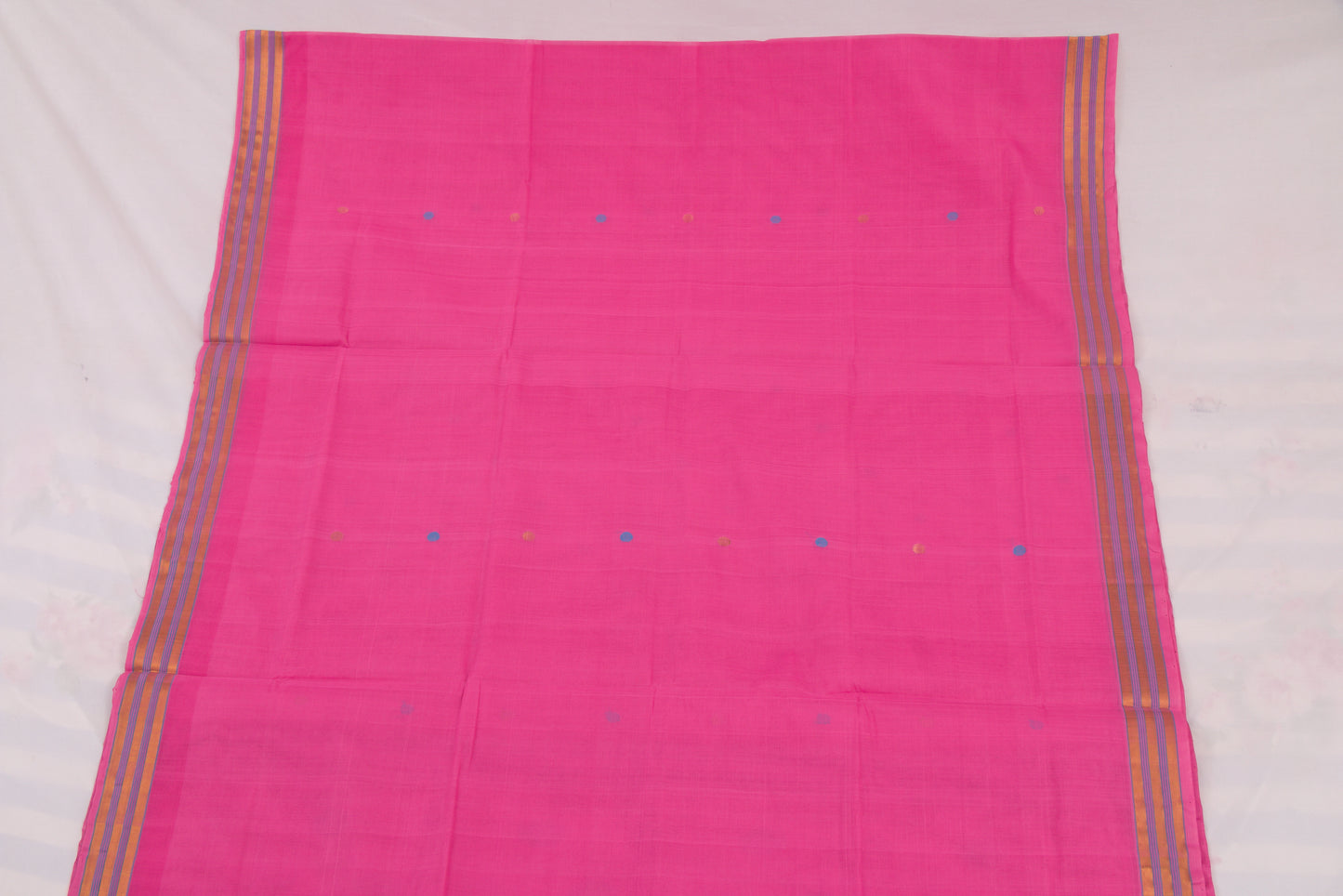 Lightweight Venkatagiri cotton saree with classic bhutta design
