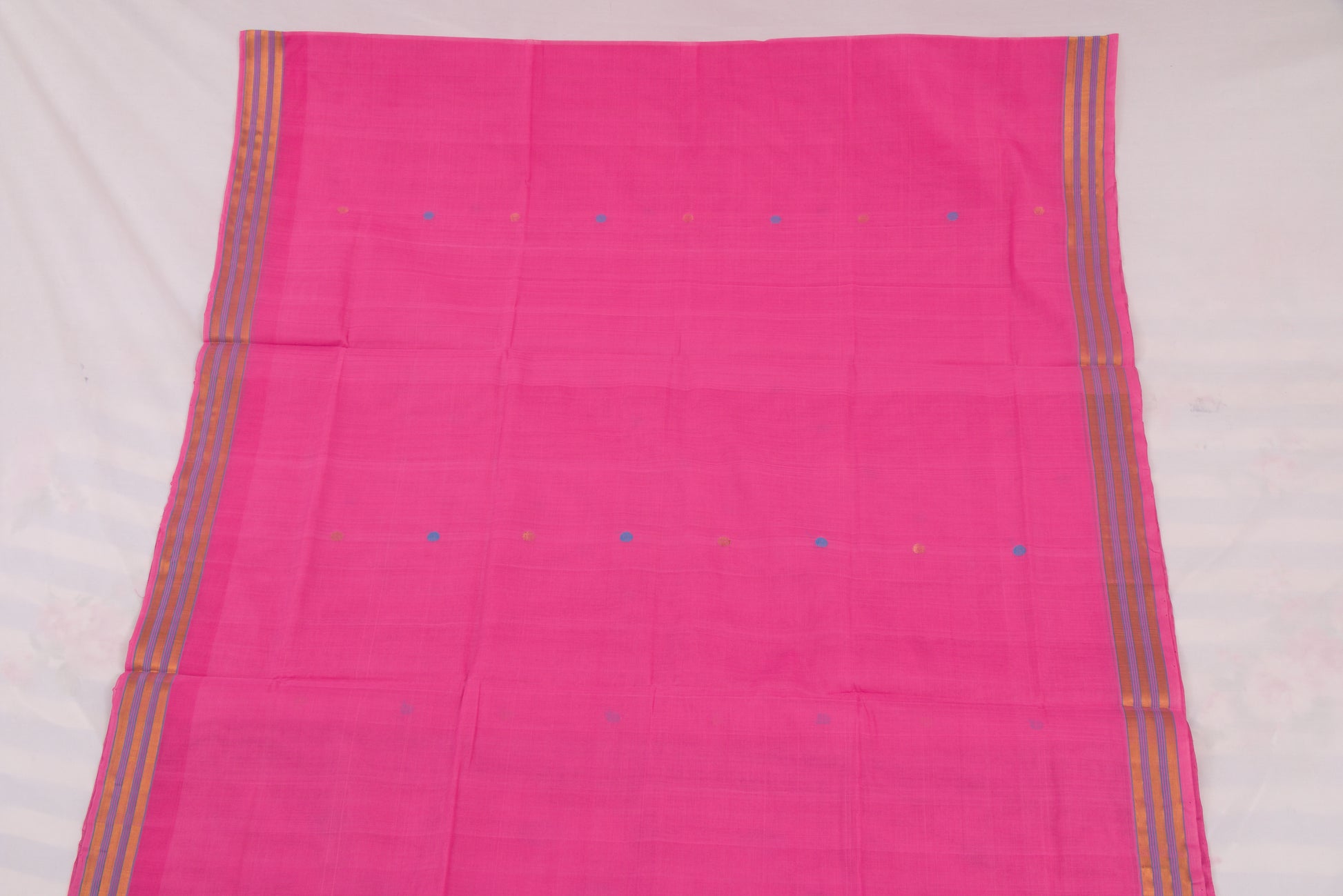 Lightweight Venkatagiri cotton saree with classic bhutta design