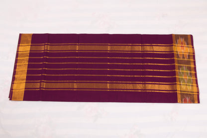 Authentic Venkatagiri handloom saree with ikat border 
