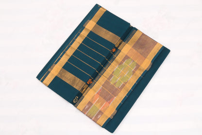Authentic Venkatagiri handloom saree with bhutta design and striped border 