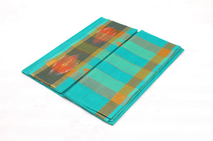 Handwoven Venkatagiri cotton saree with bhutta design 