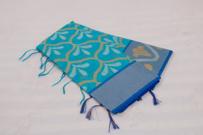Handcrafted Indian saree showcasing authentic Pochampally weaving artistry