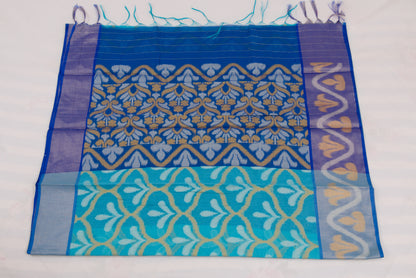 Designer Ikat saree with and intricate pallu patterns 