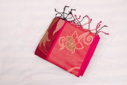 Designer Ikat saree with and intricate pallu patterns 