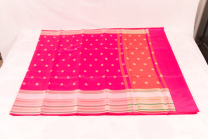 Banarasi Semi Katan Soft Sarees – Crimson – Katan Silk Sarees – Zari work -Bhutta Design - Perfect for all occasions – P000402