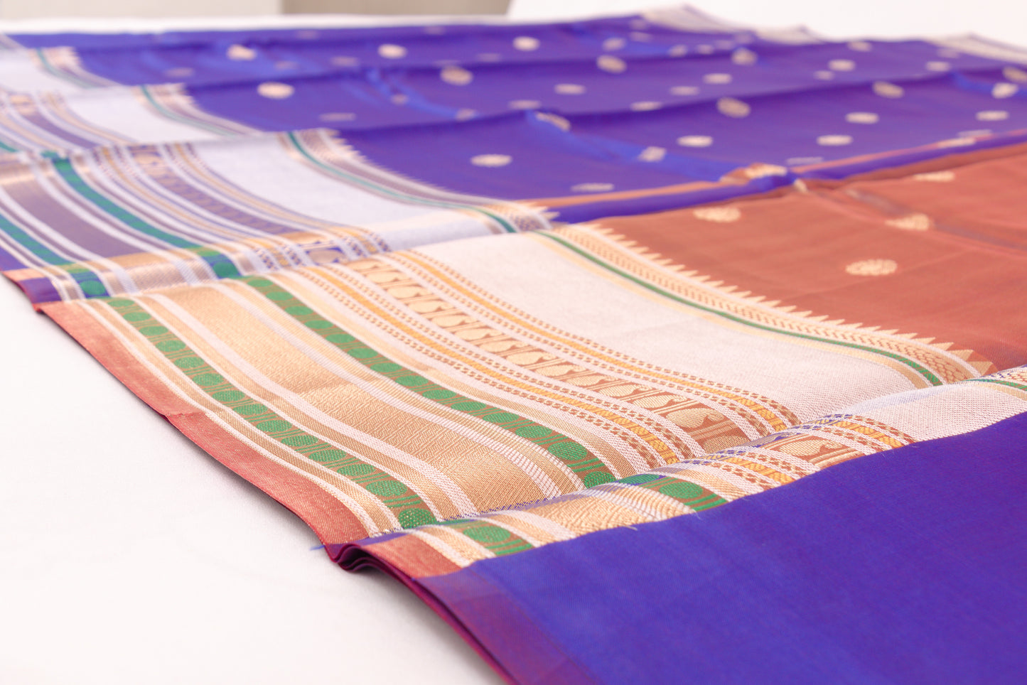 Banarasi Semi Katan Soft Sarees – Daisy Bush – Katan Silk Sarees – Zari work -Bhutta Design - Perfect for all occasions – P000403