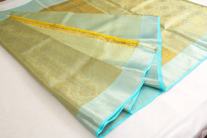 Original – 100% Pure Mulberry Silk  - Dharmavaram Pattu Silk Saree – Hand woven and handmade zari work – P00108