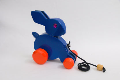 Channapatna Toys –Locally crafted –  Rabbit toy - For Kids / Home decoration / Office decor – Height – 6 inches -   P000190