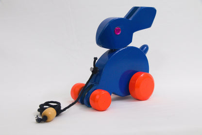 Channapatna Toys –Locally crafted –  Rabbit toy - For Kids / Home decoration / Office decor – Height – 6 inches -   P000190