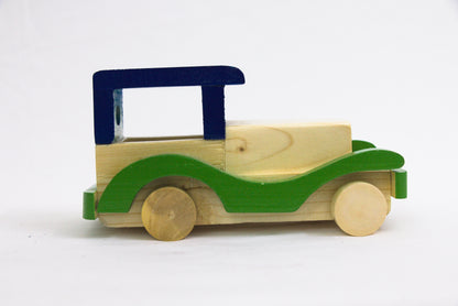 Channapatna Toys –Locally crafted –  Car toy - For Kids / Home decoration / Office decor – Length – 6 inches -   P000193