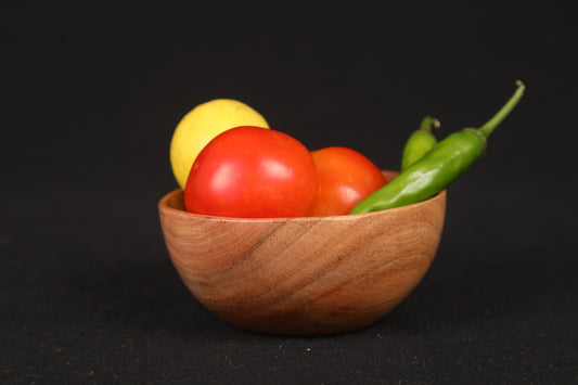 Udayagiri Cutlery -Wooden Serving bowl – Neem wood – For Home/Restaurants/Café/Pubs – Made with Neem wood – 2 x 4.5 in. – P00022