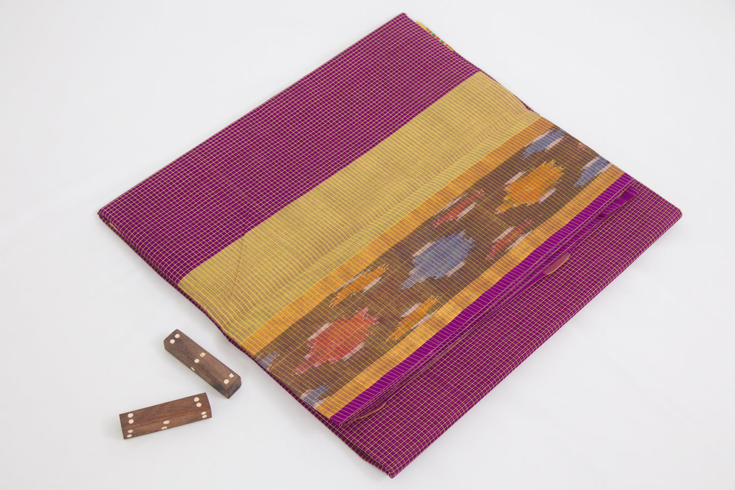 Venkatagiri Ikat Cotton Sarees with Pochampally Ikat border – 100% Cotton Sarees – Perfect for all occasions – P000234